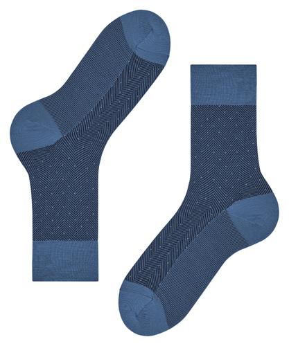 FALKE Sensitive Herringbone Herren 41-42 - Dusty Blue