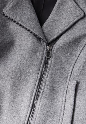 Bikerjacke in Woll-Optik S - Platinum Grey Mel.