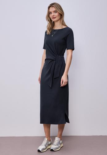 Midi-Kleid mit Knotendetail 34 - Shadowed Navy