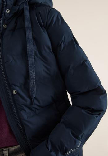 Mantel mit nahtloser Steppung L - Dark Navy Blue
