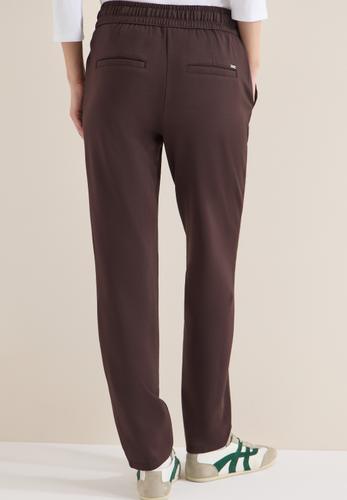 Hose in Unifarbe L/28 - Macchiato Brown