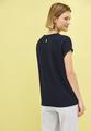 Shirt mit Glitzer-Print S - Universal Blue