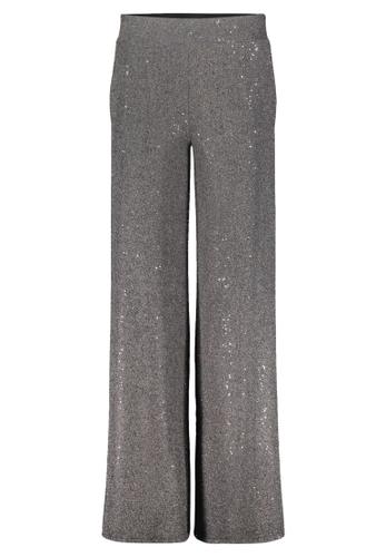 Modern fit Hose 36 Gerade - Schwarz/gold