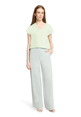 Blusenshirt S Gerade - Green Lily