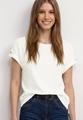T-Shirt mit Rundhals und Knopfdetails