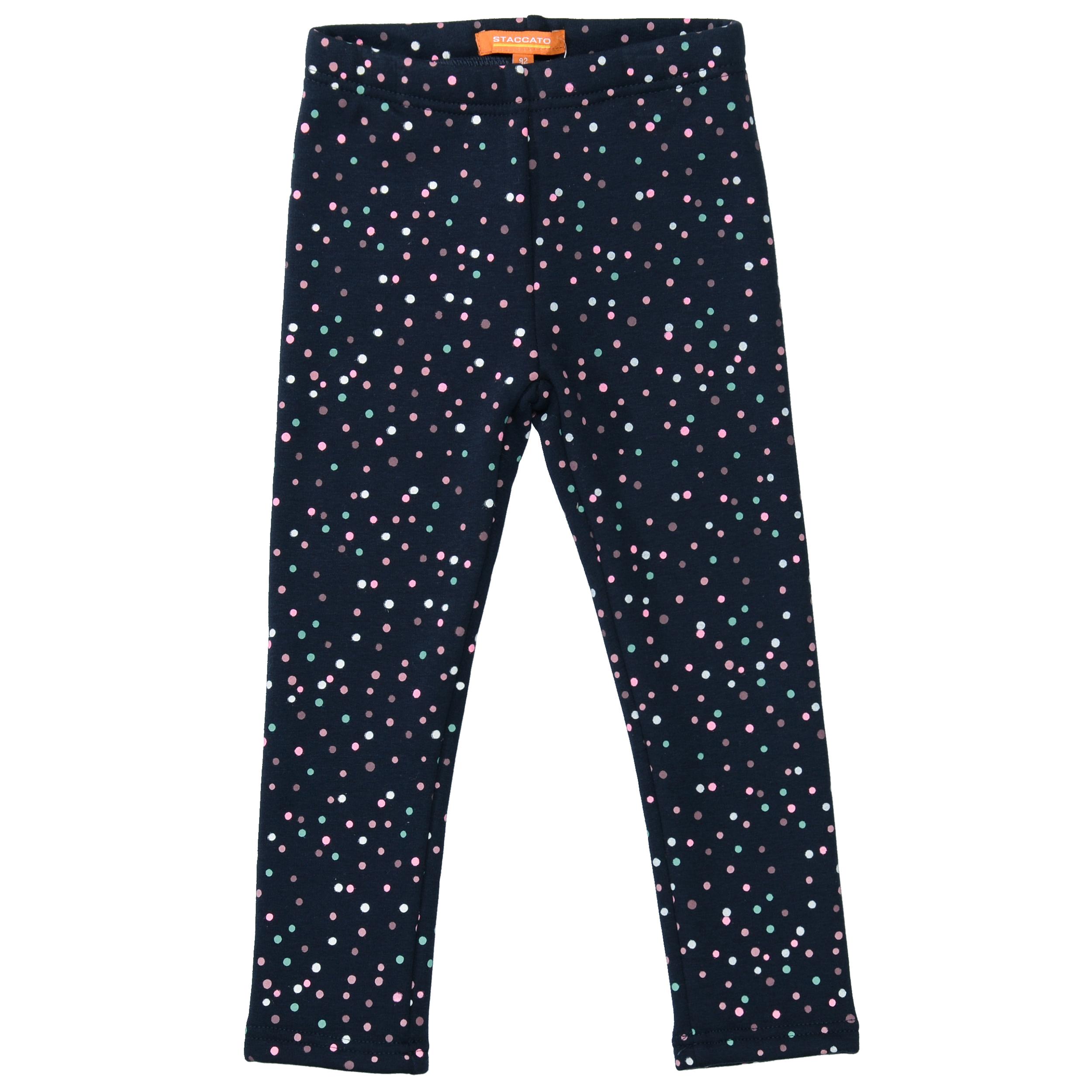 Thermoleggings mit Allover-Punkte-Print 116/122 normal - Marine Punkte