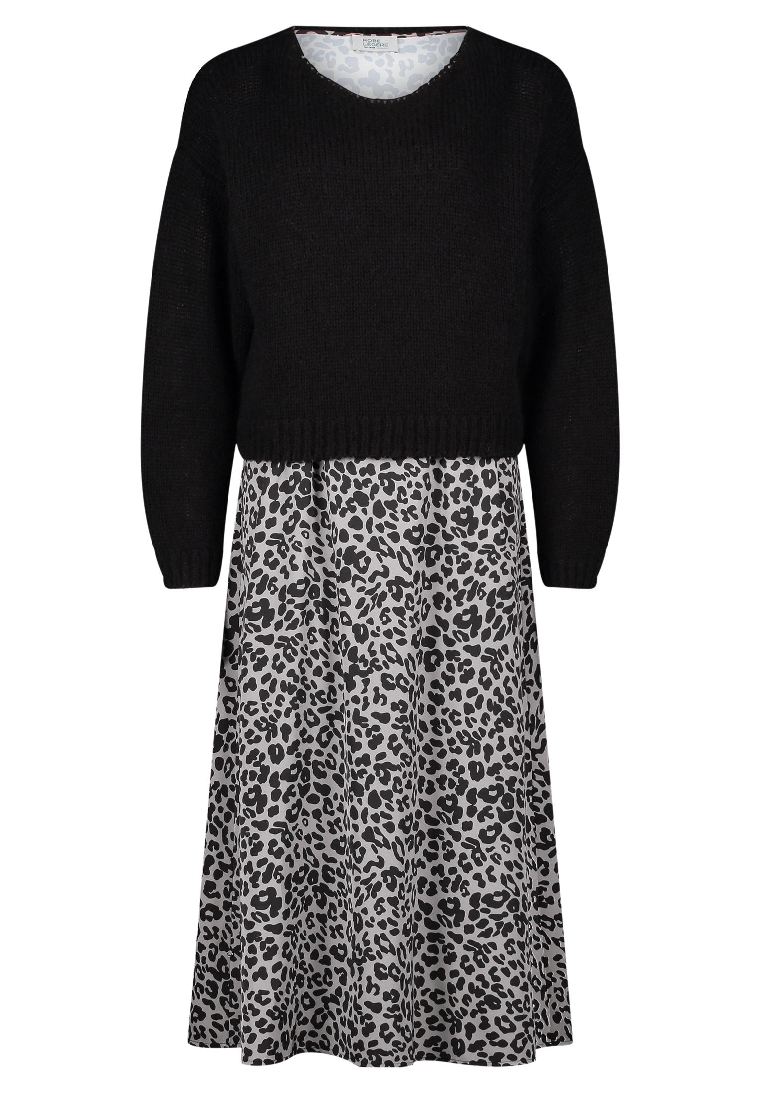 Casual-Kleid 40 Lässig - Patch Black/grey