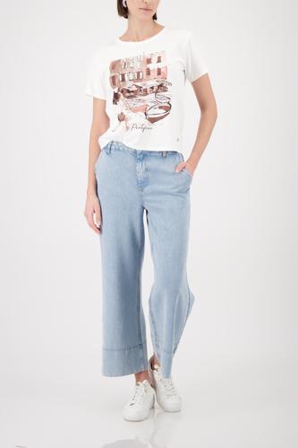 T-Shirt mit City-Print 44 - Cream