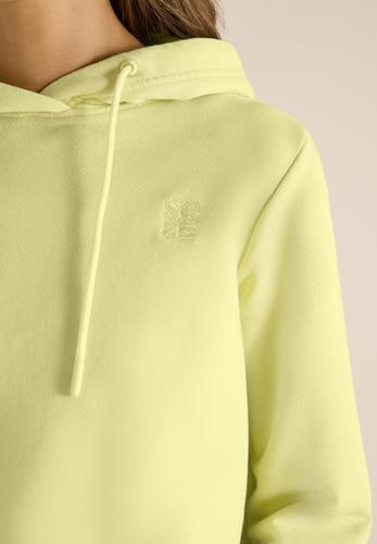 Hoodie mit Stickerei L - Iced Yellow