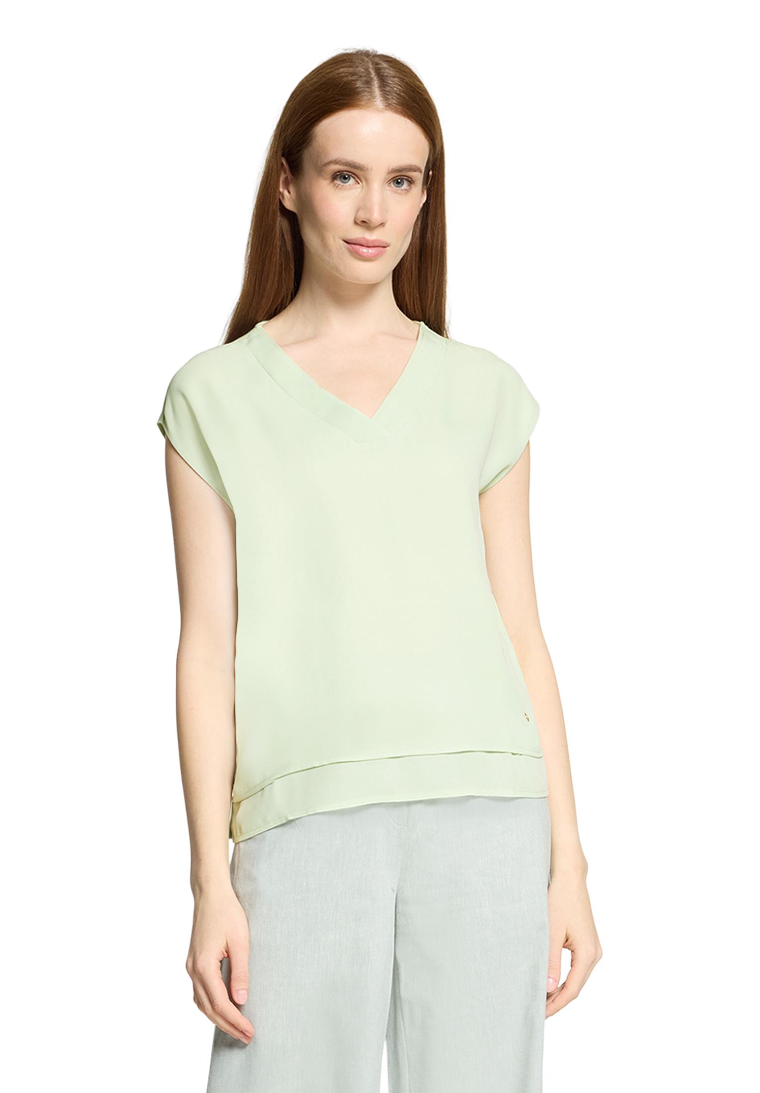 Blusenshirt S Gerade - Green Lily