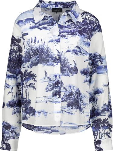 Bluse mit Landschaftsdruck