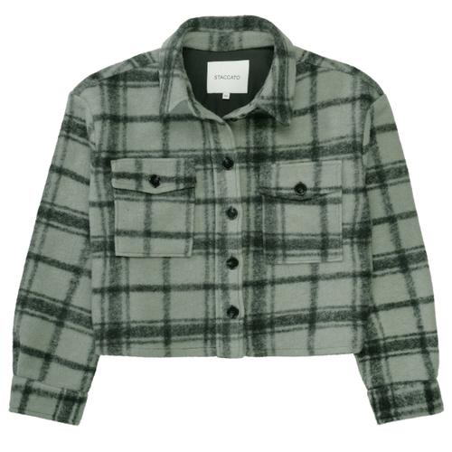 Md.-Overshirt 140 - Pastel Olive Karo