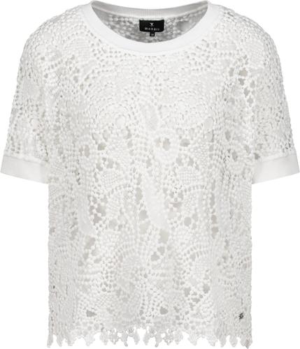 Pullover mit Spitzenmuster 36 - Cream