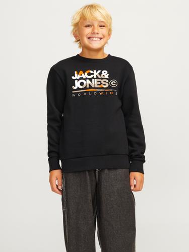 JJLUKE SWEAT CREW NECK JNR 176 Normal geschnitten - Black