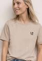 T-Shirt mit Rundhals und Printdetail 42 - Clay Sand