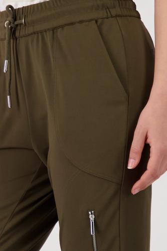 Jogger mit Reißverschlusstasche 40 - Olive