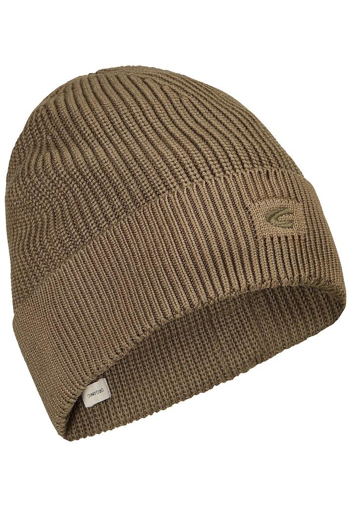Strickmütze aus Organic Cotton Grün OS