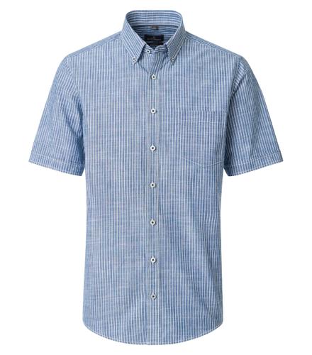 Freizeithemd Kurzarm XXL Casual Fit - Blau