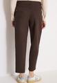Mid Waist Barrel Leg Hose im Casual Fit 27/28 - Macchiato Brown