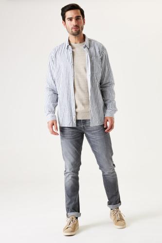T41284 L - Stripe Blue