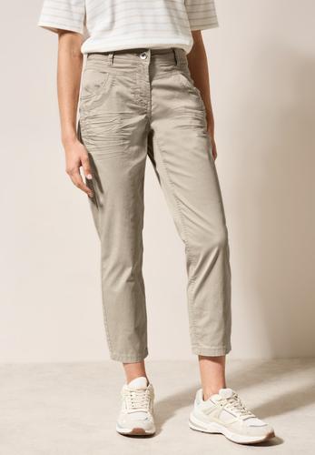 Hose im Casual Fit 34/7/8 Hosen - Jute Beige