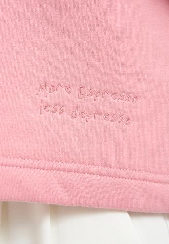 Boxy Hoodie Embroidery XL - Bubblegum