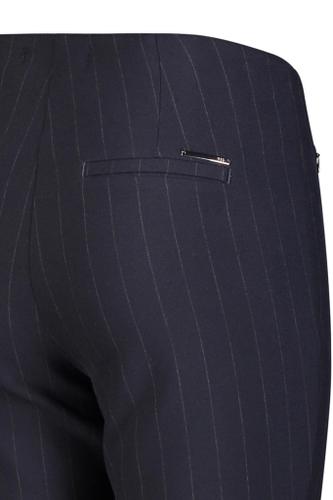 MAC JEANS - ANNA zip new, Smart wool look Blau 46/30