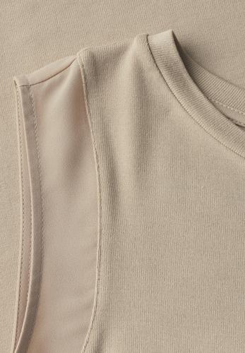 Top mit Chiffondetails 42 - Coastal Beige