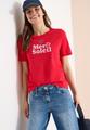 T-Shirt mit Rundhals und Wording