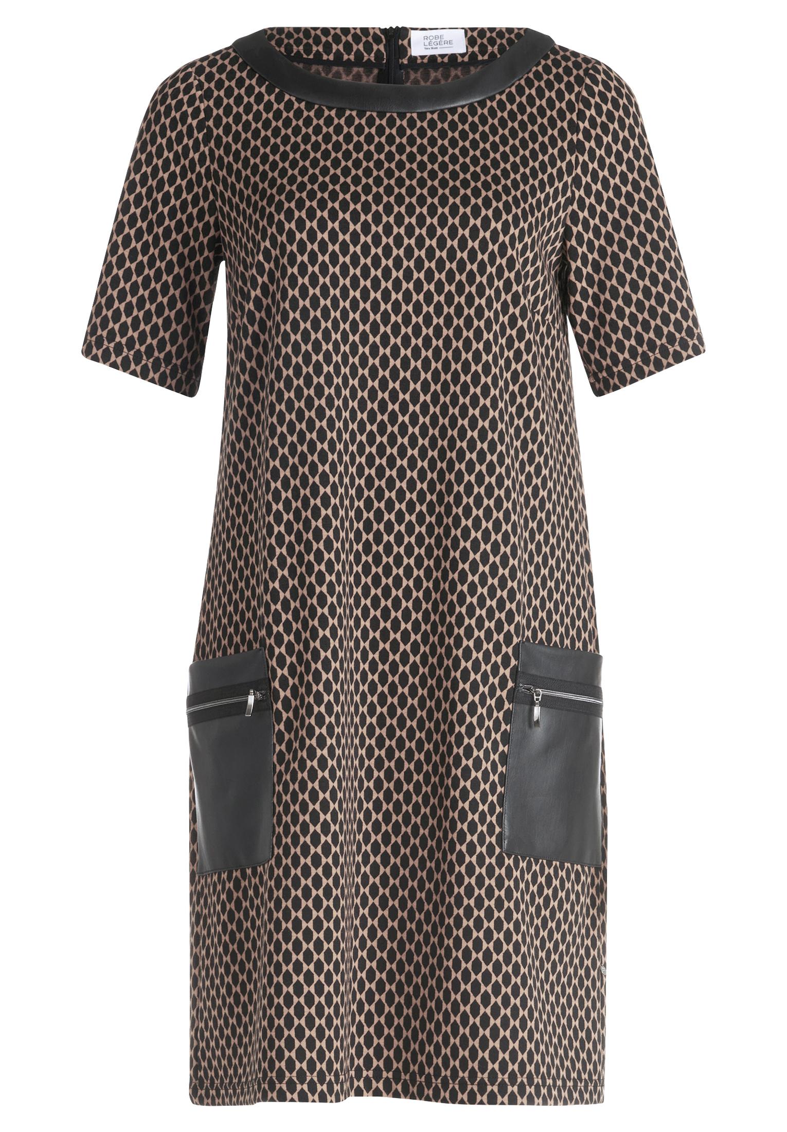 Winterkleid 36 Ausgestellt - Schwarz/beige