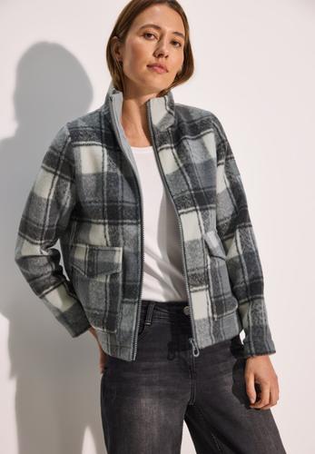 Karierte Jacke L - Mineral Grey Melange