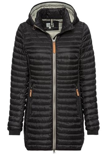 Steppjacke aus recyceltem Polyamid Schwarz 46