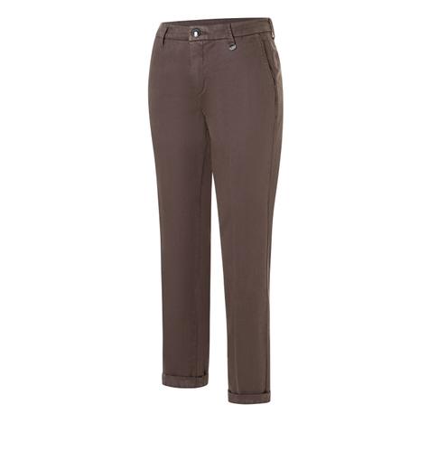 MAC JEANS - CHINO, Premium winter cotton 36/OL Slim Fit - Braun