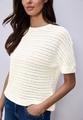 T-Shirt mit Rundhals und Struktur 40 - Off White
