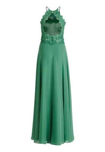 Abendkleid 34 Schwingend - Light Green