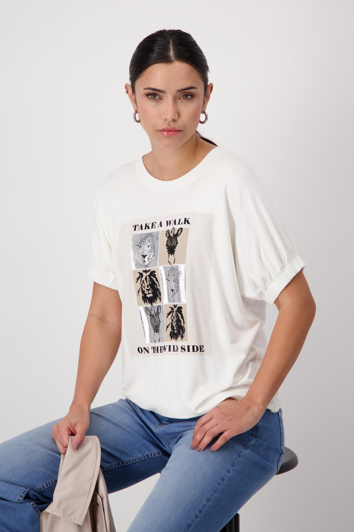 Safariprint Shirt 38 - Off-white