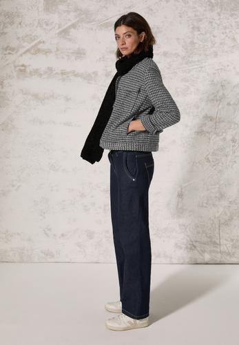 Kurze Jaquard Jacke XL - Black