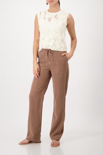 Wide Leg Schlupfhose 40 - Mocca