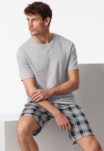 T-Shirt Rundhals Grau 50