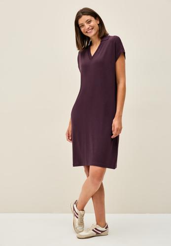Sommerliches Strick-Kleid XS - Mulberry Red