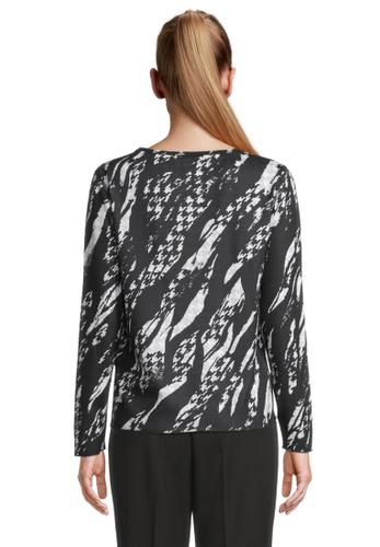Sweatshirt 44 Figurumspielend - Schwarz/weiß