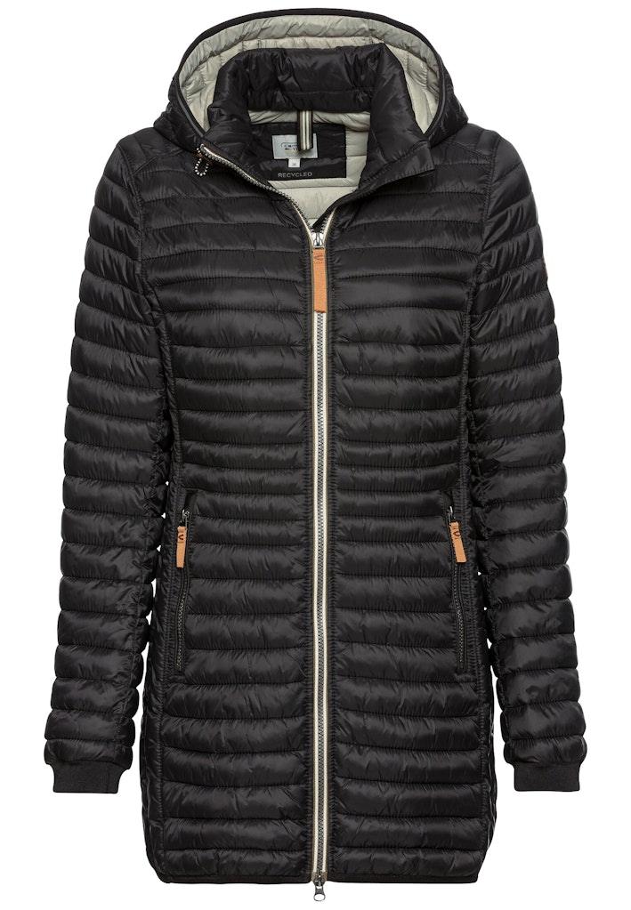 Steppjacke aus recyceltem Polyamid Schwarz 46