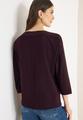 Batwing Shirt mit Tape S - Eggplant Red
