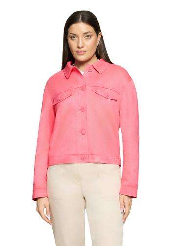 Kunstleder-Jacke 44 Lässig - Pink Lemonade