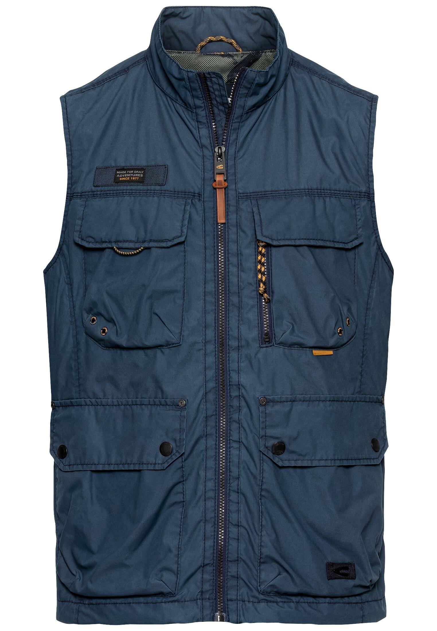 Multipocket Weste mit Stehkragen 54 Regular Fit - Night Blue