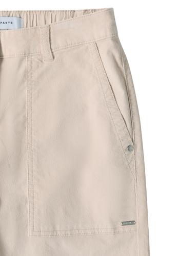 Wide Leg Cordhose 33/28 - Oat Milk Beige