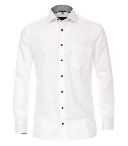 Popeline Hemd uni 39 Modern Fit - Weiss