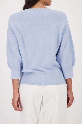 Strickpullover mit Lurex 44 - Light Sky