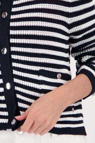 Strickjacke mit Streifen