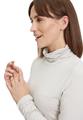 Rollkragenshirt 42 Figurbetont - Grau Beige